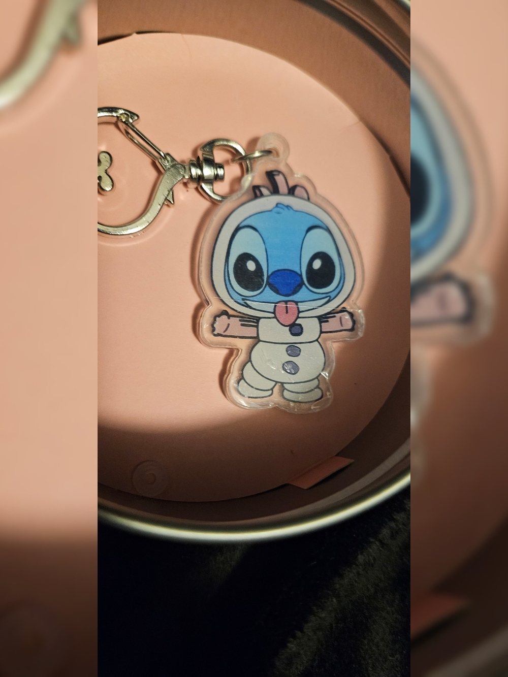 Disney stitch Cute Blue Character Acrylic Keychain